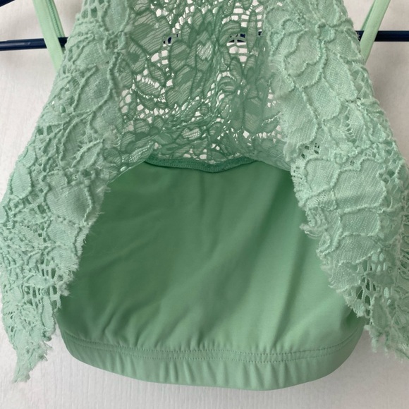 Balera Crop top. Eyelet design. Mint green color. Small - Picture 3 of 7